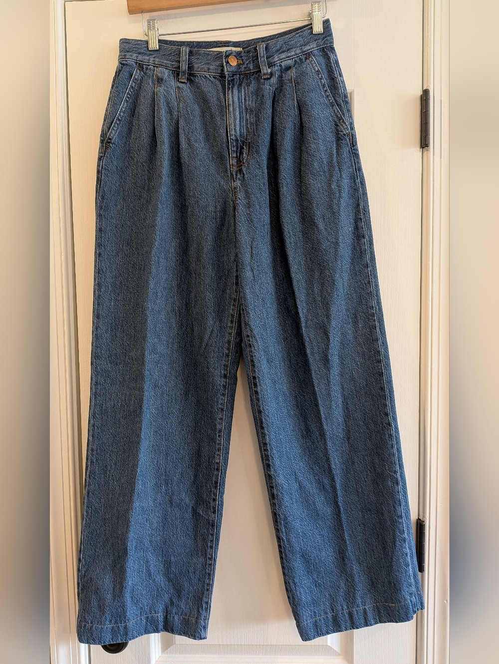 Madewell The Harlow Wide Leg Jean in Fairson Wash Size 26 Baggy Straight Denim - Picture 3 of 16